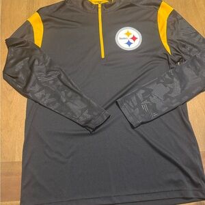 Fanatics Black and Gold Steelers Quarter-Zip Sweatshirt